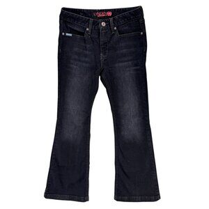 Lynden Cinch Flare Leg Jeans Womens Black Stretch Y2K Denim Size 25